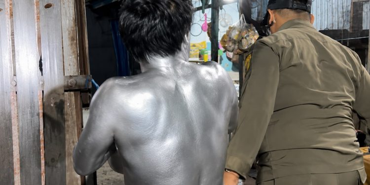 Manusia Silver Berlarian Saat Razia, Satpol PP Samarinda Amankan Anjal dan Anak di Bawah Umur