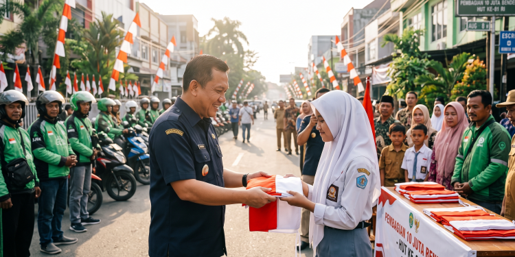 Semarak HUT Ke-81 RI di Kaltim: Ribuan Sang Saka Merah Putih Siap Dikibarkan Masif