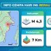 Kawasan Pesisir Berau Digetarkan Gempa Dangkal M 4,3 pada Kamis Pagi
