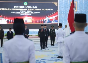 Emban Amanah Besar, 40 Paskibraka Kaltim 2026 Resmi Dikukuhkan