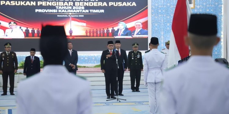 Emban Amanah Besar, 40 Paskibraka Kaltim 2026 Resmi Dikukuhkan
