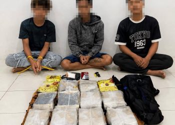 Bawa 12,5 Kg Sabu Terbalut Lakban Cokelat, Tiga Warga Diringkus Polda Kaltim di Samarinda